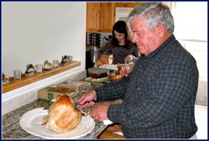Dad Carving the Turkey