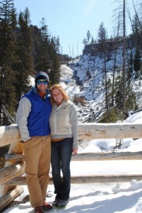 Michelle and me in snowy Yellowstone.  Only one of the major roads was open, but we had plenty to explore for one day.